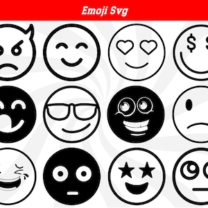 Emoji svg, smiley face svg, emoji face svg, smiley svg, emoji clipart, smiley cut files, emoji cut files, smiley clipart, smiley faces png