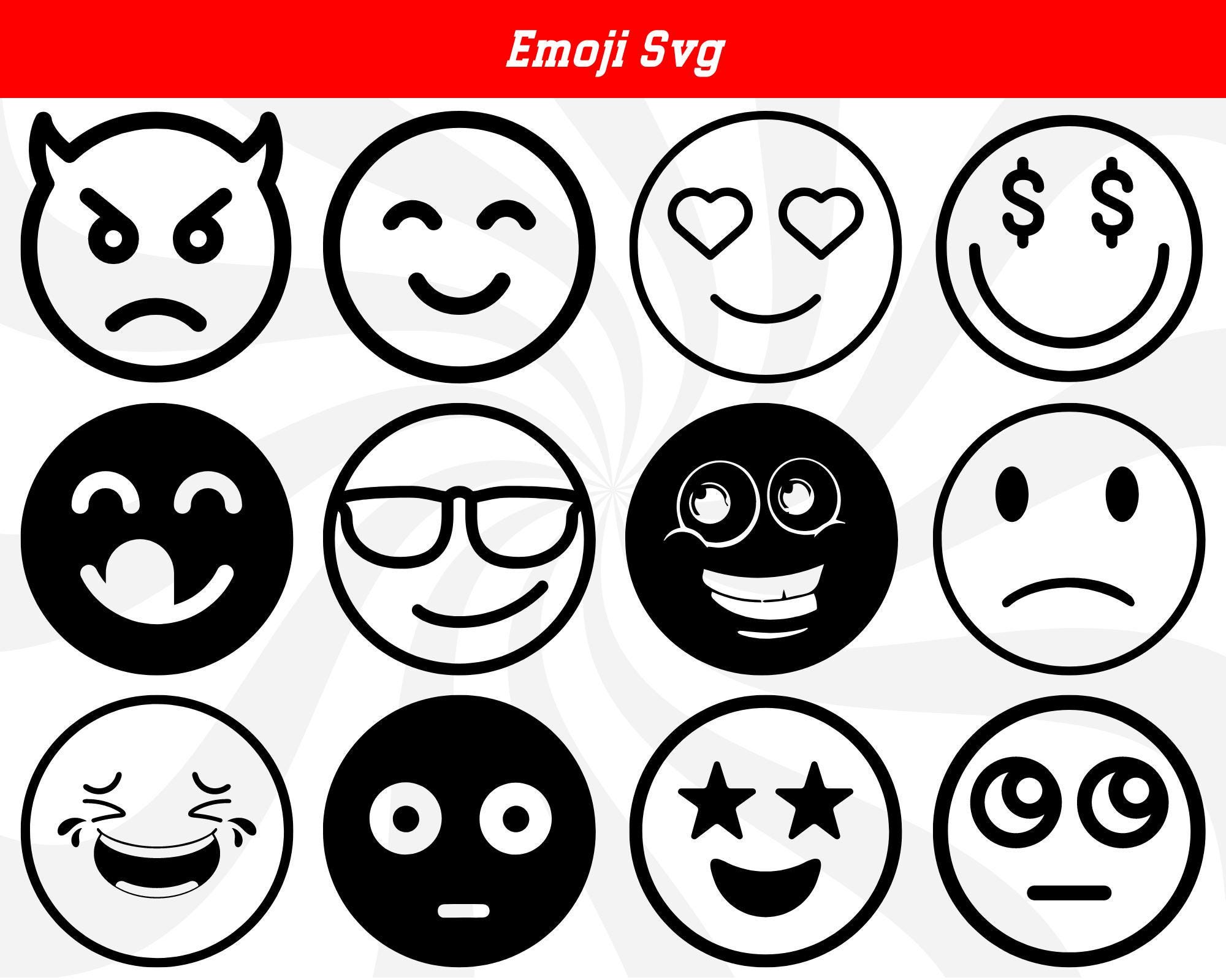 Emoji svg, rosto sorridente svg, rosto emoji svg, smiley svg, clipart de emoji, arquivos de corte de smiley, arquivos de corte de emoji, clipart de smiley, rostos sorridentes png