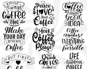 Coffee quotes svg, coffee svg, coffee sayings, coffee lover svg, caffeine queen, coffee shirt svg, funny coffee svg, coffee quotes png