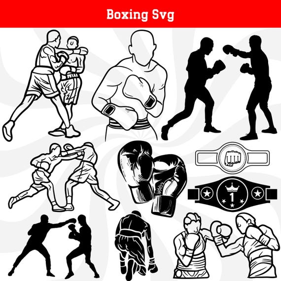 Boxing svg, boxing clipart, boxing player svg, boxing shirt, boxing gloves svg, boxer svg, boxing cut files, boxing png, boxing belt svg