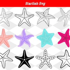 Starfish svg, starfish clipart, ocean svg, starfish cricut, starfish cut file, ocean animal svg, fish svg, starfish silhouette, starfish png
