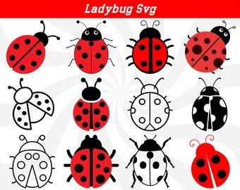 Ladybug svg, ladybug outline, ladybug silhouette, ladybug vector, ladybug clipart, insect svg, ladybug cut files, ladybug png, svg cut files
