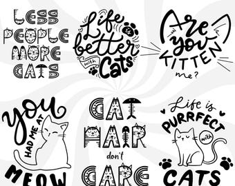 Cat quotes svg, cat svg bundle, cat clipart, cat lover svg, animals lover svg, cat shirt svg, cat quotes, pets lover svg, cat sayings svg