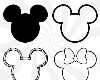 Mouse ears svg, mouse ears outline, mickey minnie ears, minnie ears svg, mouse head svg, mouse head, mouse ears clipart, mouse ears png