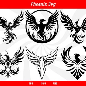 Phoenix svg bundle, phoenix bird svg, phoenix clipart, phoenix vector, phoenix cut files, phoenix bird png, phoenix logo, phoenix silhouette