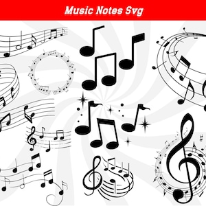 Musiknoten svg, Musiknoten svg, Musiknoten Clipart, Musik Symbole svg, Musiknoten Vektor, Musiknoten Cricut, Musiknoten png