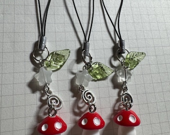 Mushroom Phone Charm | Fairycore Aesthetic