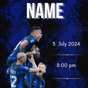Geburtstagskarte - Inter Mailand - Inter-Champion