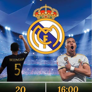 Invitation d'anniversaire - Real Madrid