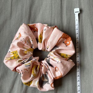 Pink Safari Animal scrunchie - 3 sizes