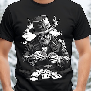 Poker Player Png, Poker Shirt, Digital Download, Poker Prints, Card Game Png, Poker Art Png, Vintage Poker Png, Gambling Png, Png Design