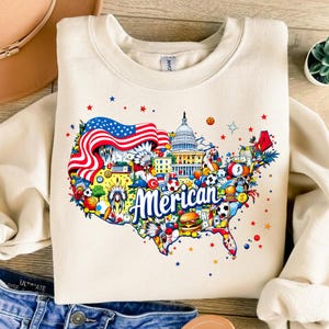 Amerikanische Karte Png, kokettes USA Design, Vaterländisches Geschenk Png, USA-Ikonen-Hemd, Retro Karten-Download, amerikanische Kultur Png, Kokette Karte Hemd