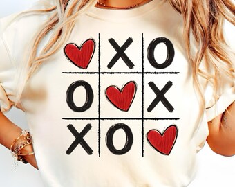 XOXO Tic Tac Toe Png, Valentine Love Png, Retro Heart Game Png, Coquette XO Png, Cute Love Grid Png, Romantic Game Png, Png Design, Xoxo Png