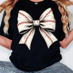 Baseball Bow Png, Retro Sports Bow, Coquette Baseball Png, Baseball Gift Bow, Sports Bow Shirt, Softball Bow Png, Game Day Bow, Baseball PNG