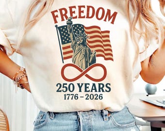 Vintage USA Freedom PNG, Amerika 250 jaar sublimatie, Liberty Statue digitale download, DTF-overdracht, patriottische retro kunst, 4 juli png
