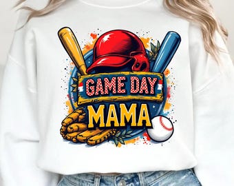 Retro Baseball Mom Png, Game Day Baseball Png, Crochet Baseball Png, Game Day Shirt design, Baseball Season Png, Game Day Design