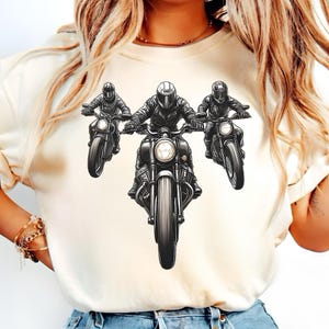 Motorcycle Shirt, Motorcycle Passion, Biker Gang Art, Motorcycle Png, Biker Trio Png, Motorcycle Crew, Ride Or Die, Digital Download, Png