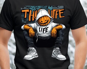 Thug Life Halloween Skeleton PNG: Sublimate Design (Digital Download)