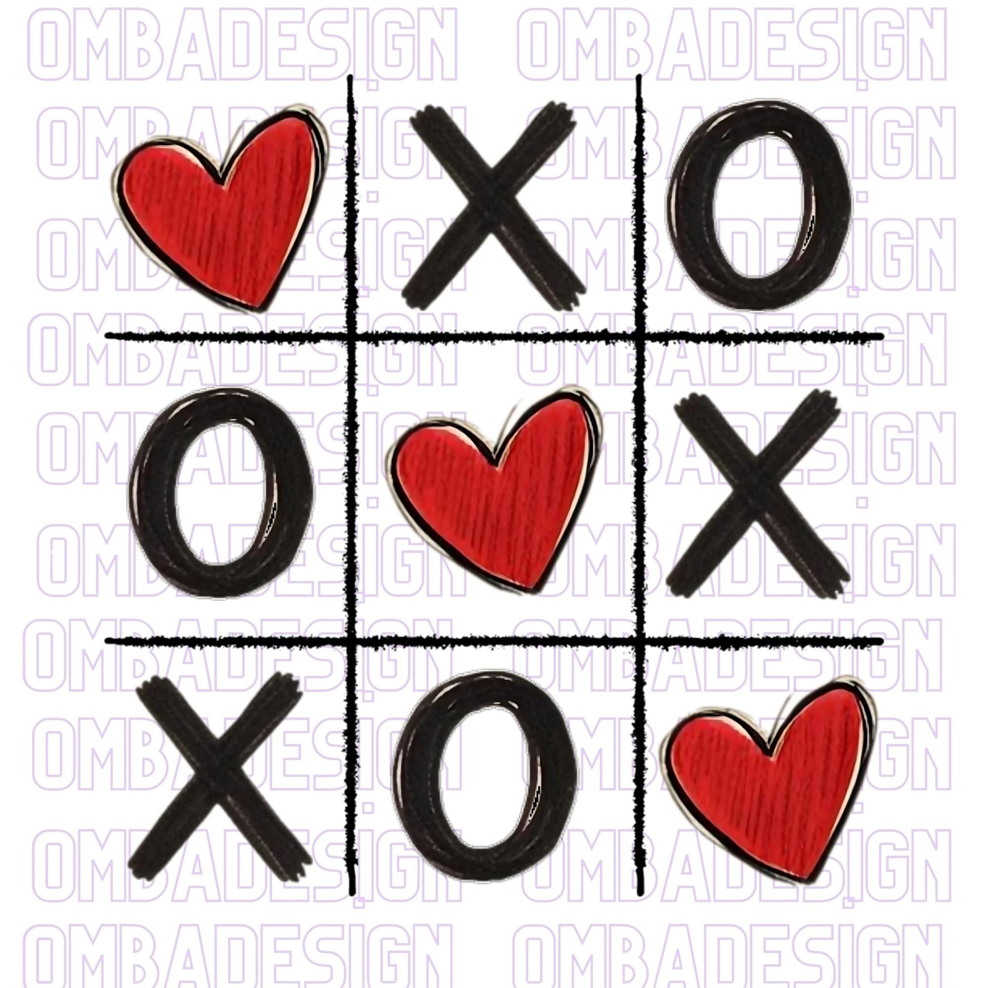 Valentine Tic Tac Toe Png, Love Png, Valentines Day Png, Trendy ...