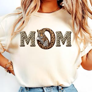 Leopard Mom Design -  Leopard Print Love - Empowering T-Shirt for Every Mother -Designs Download - Design File-PNG - Fierce Love, Bold Style