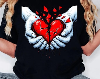 Shattered Heart PNG: Retro Coquette Love Design (digital Download