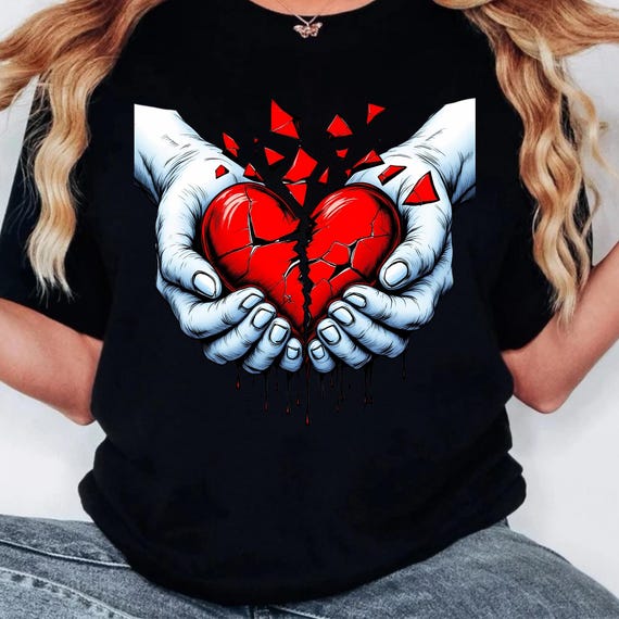 Broken Heart Png, Shattered Love Png, Heartbreak Design
