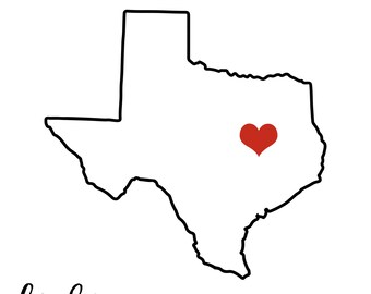 Texas shape svg | Etsy