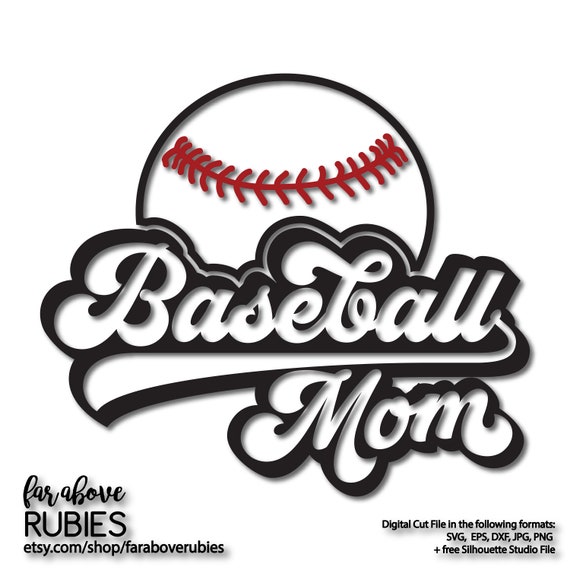 Download Free Baseball Mom Vintage Retro Style Svg Dxf Eps Png Jpg Etsy SVG Cut Files