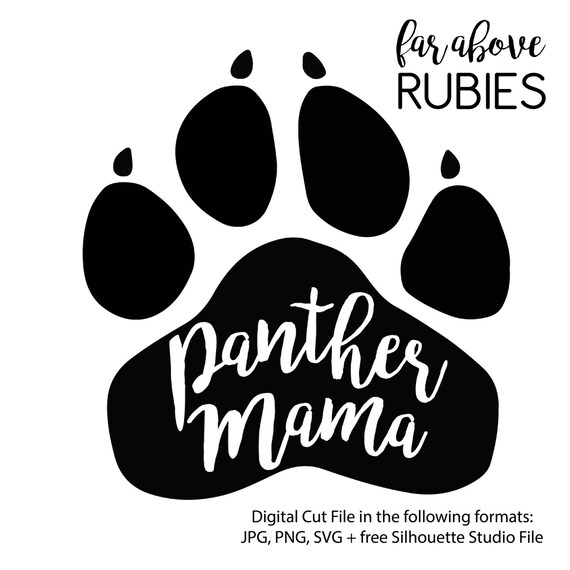 Download Panther Paw Mama School Pride Mascot SVG PNG JPG digital ...