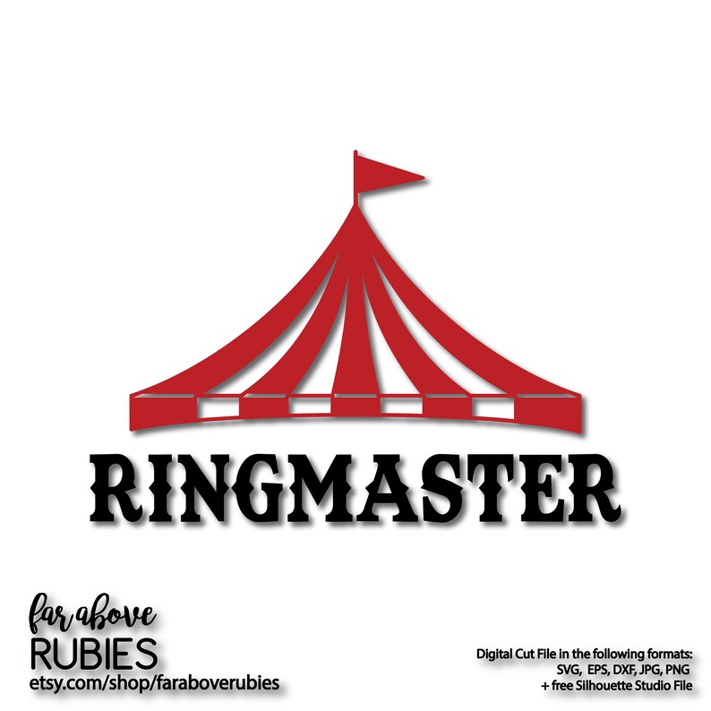 Ringmaster Carnival Circus Tent Svg Eps Dxf Png Jpg Etsy