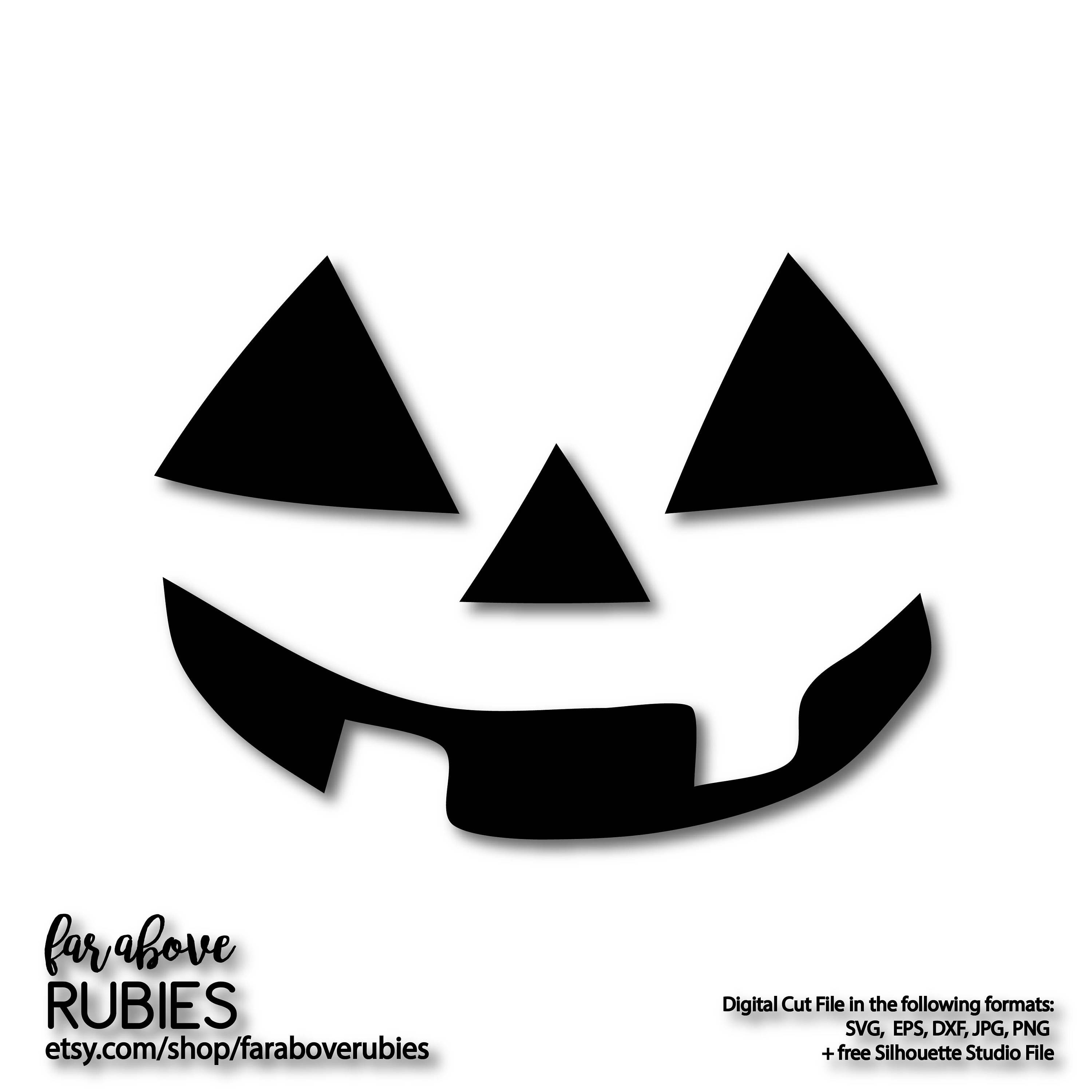 Jack O Lantern Pumpkin Face Halloween DIY SVG EPS dxf png | Etsy
