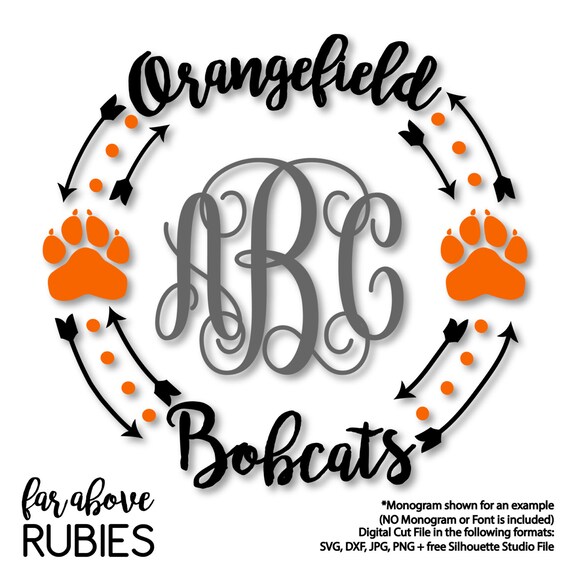 Download Free Orangefield Bobcats Paw Print Svg Dxf Eps Png Jpg Digital Etsy SVG Cut Files