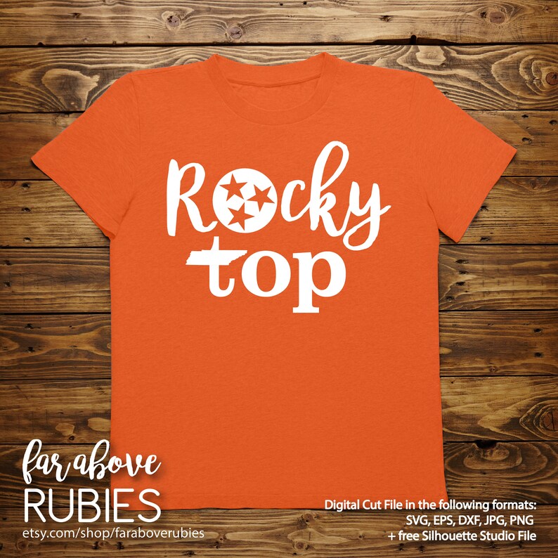 Tennessee TN Rocky Top Tristar State SVG EPS dxf png jpg | Etsy