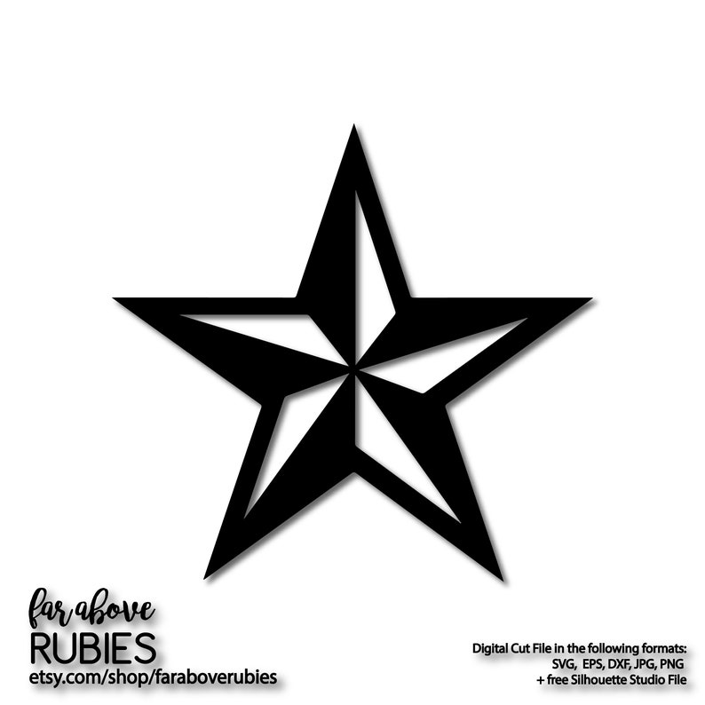 Star Of Texas State Tx Svg Eps Dxf Png Jpg Digital Cut Etsy