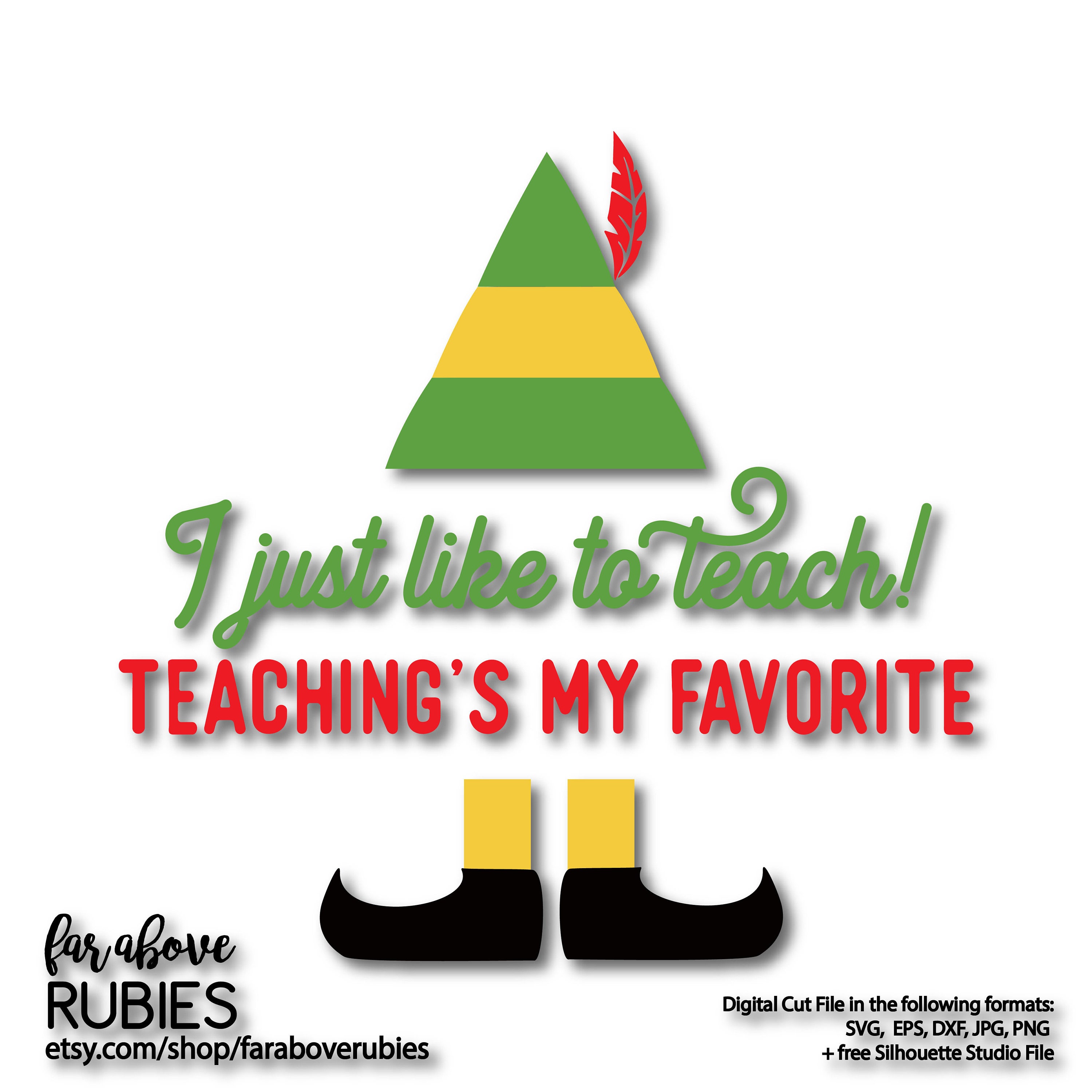Download Elf SVG Instant Download I just like to teach svg | Etsy