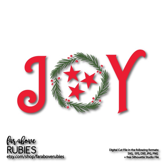 Download Free Joy Tennessee Tristar Christmas Wreath Tn Svg Eps Dxf Png Etsy SVG DXF Cut File
