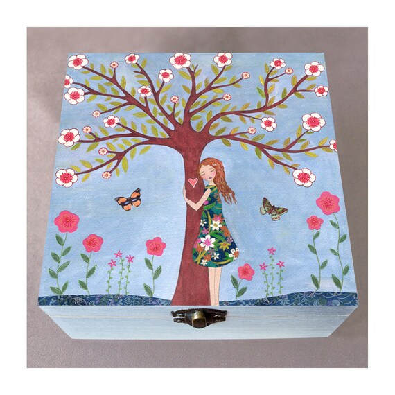 Jewelry Box Girl'strinket Box Girl Gift Box Etsy