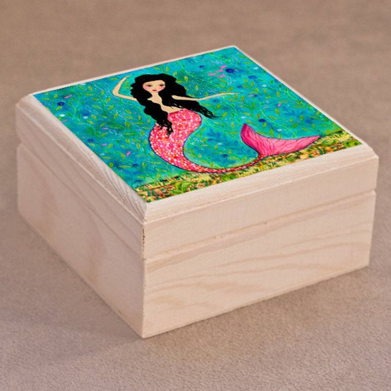 Dancing Mermaid Jewelry Box Mermaid Jewelry Box Trinket box Etsy