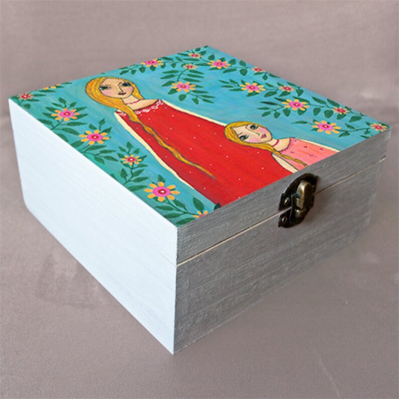 Mother and Daughter Large Jewelry Box Trinket Box Gift Box Etsy