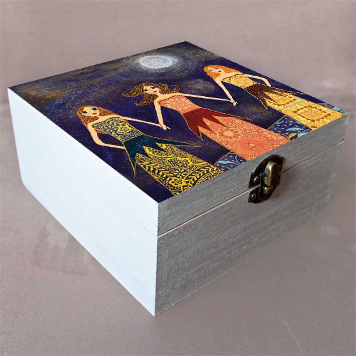 Best Friends Gift Large Jewelry Box Trinket Box Sister Etsy