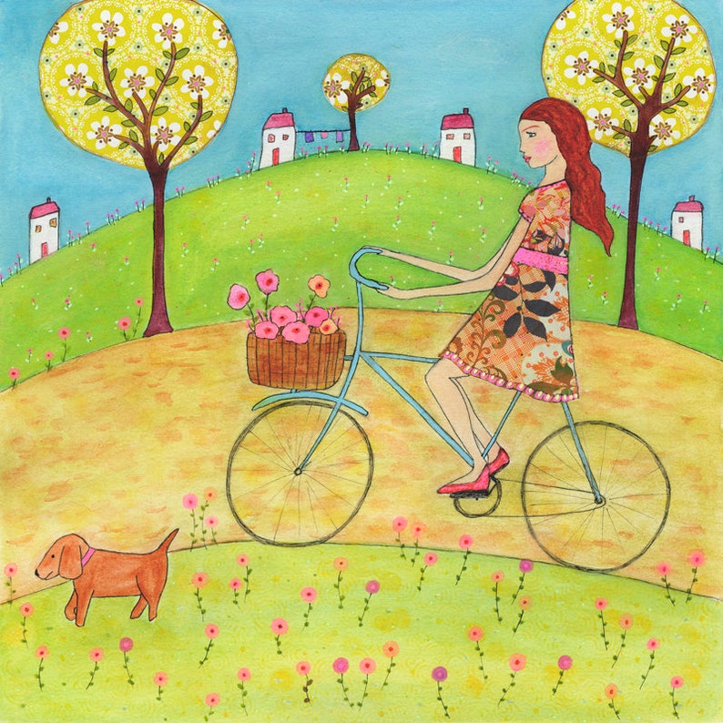 Art Print Nursery Decor Children Decor Large Art Print Girl on Etsy