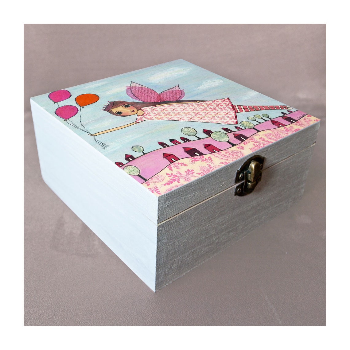 Fairy Jewelry Box Tooth Fairy Box Wooden Jewelry Box Girls Etsy