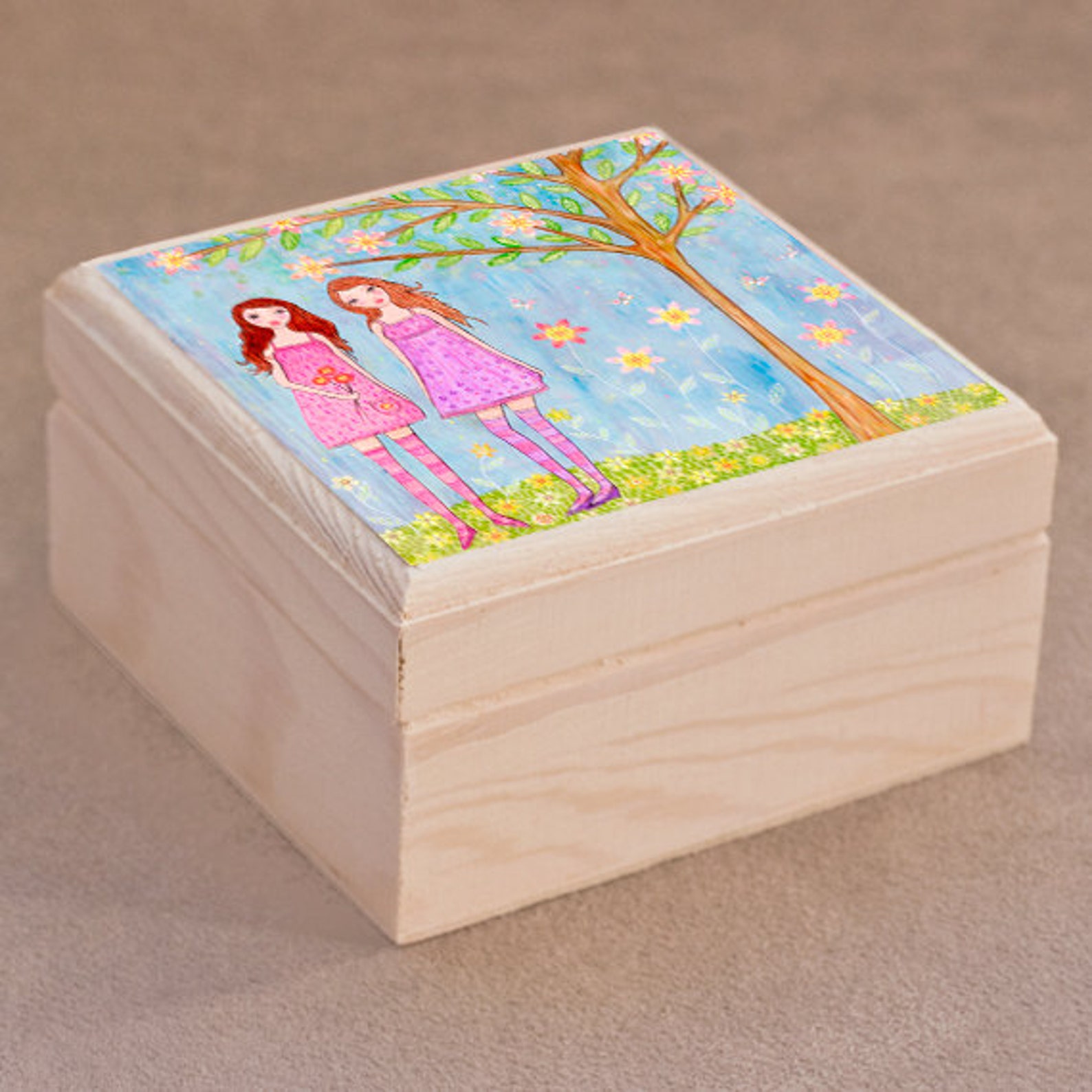Best Friend Jewelry Box Friendship Trinket Box Gift Box Etsy