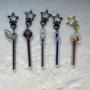 Owl House Staff Keychains