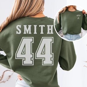 Custom Hockey Sweatshirt, Personalized Name & Number, Hockey Mom Sweater, Game Day Hoodie, Custom Team Sweatshirt, Sports Mom Gift