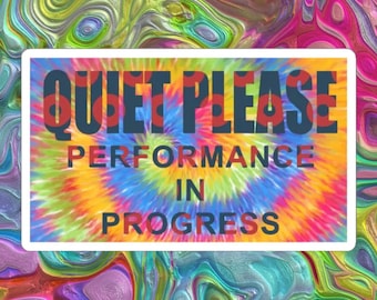 Phish Quiet Please Donut Dye Sticker