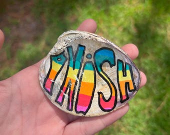 Phish Logo Painted Seashell