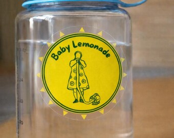 Fishman Baby Lemonade Transparent Sticker