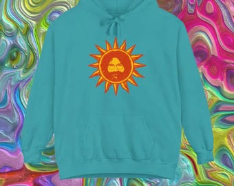 Jerry Garcia Orange Sunshine Unisex Adult Comfort Colors Hoodie