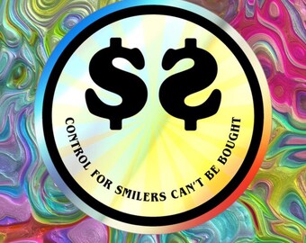 Phish Control For Smilers Holographic Sticker